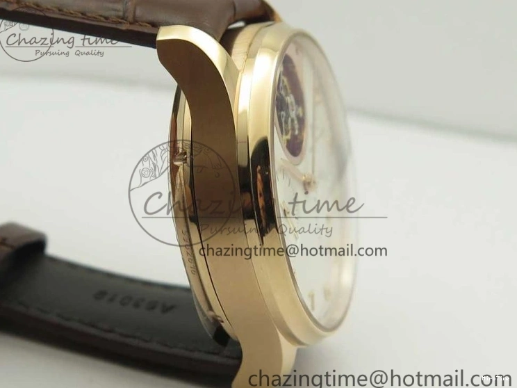 MIROTIME 0217 Portuguese Tourbillon IW5046 RG ZF Best Edition White Dial on Brown Leather Strap UrbanStyle 7144
